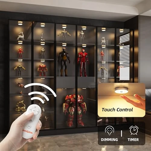 Rechargeable Puck Lights with Remote Control, MICLIONLED