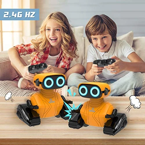 Remote Control Robot Toy with LED Eyes & Flexible Arms, KaeKid