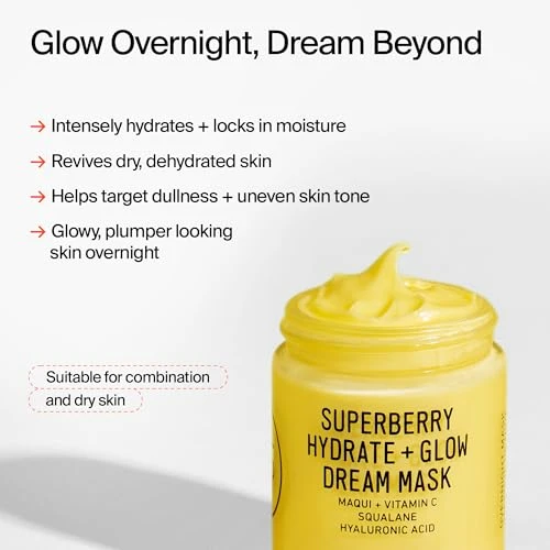 Superberry Hydrate + Glow Dream Mask, Youth To The People
