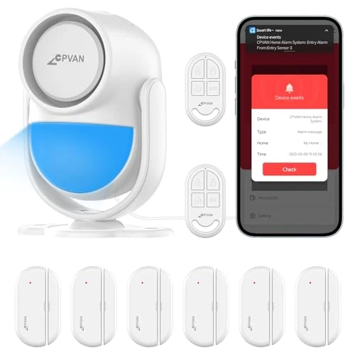 WiFi Home Alarm System with PIR Motion Sensor — Motion Sensor, CPVAN