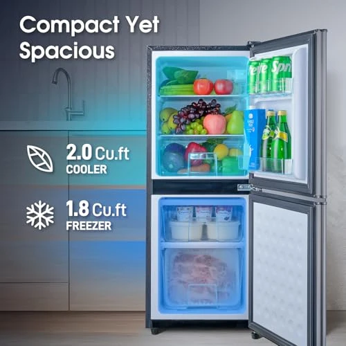 Fridge with Bottom Freezer and Drawer — Smart Refrigerator, Anypro