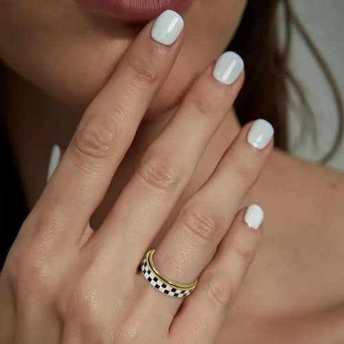 Checkered Fidget Ring, AmorArtSky