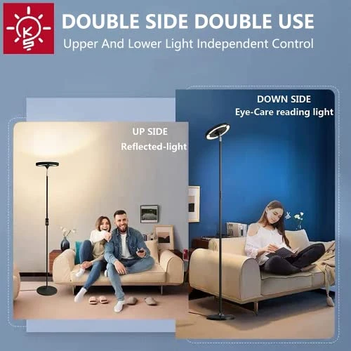 Double Side Lighting LED Floor Lamp, Keepsmile