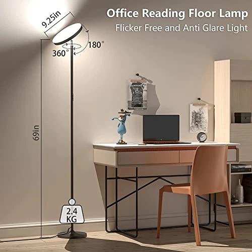 Double Side Lighting LED Floor Lamp, Keepsmile