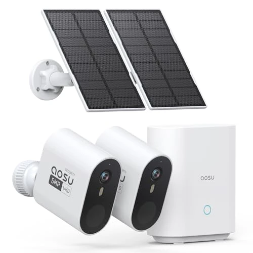 Solar Security Camera Wireless Outdoor — Security Camera, AOSU