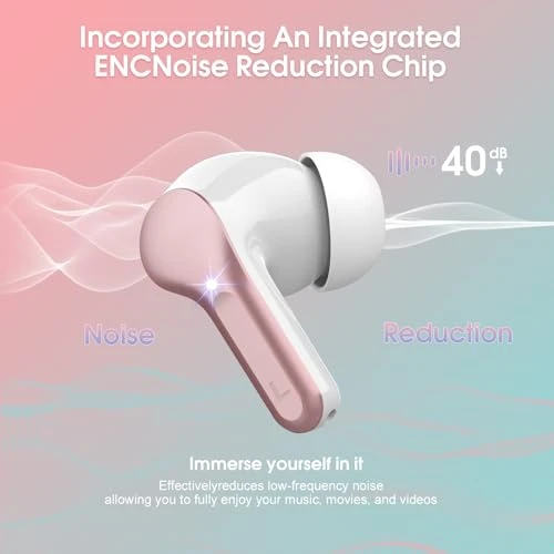 Wireless Earbuds with Noise Cancelling Mic and LED Display — Wireless Earbuds, BESNOOW