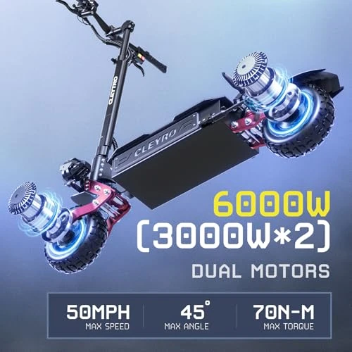 6000W Dual Motor E-Scooter — Electric Scooter, Brigittebike