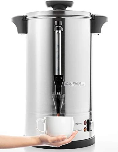 Commercial Grade Stainless Steel Percolate Coffee Maker Hot Water Urn, SYBO