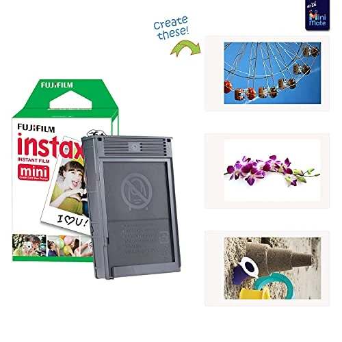 Instant Camera Bundle with Case, Film, and Photo Album, Fujifilm