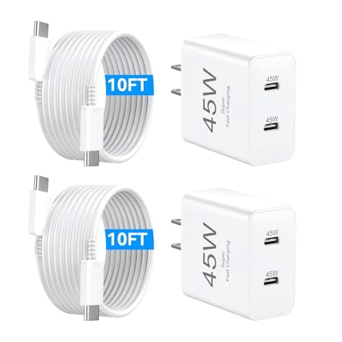 45W Dual USB C Fast Charger Block with 10FT Cable, Shenzhen Xihuida Electronics Co., Ltd.