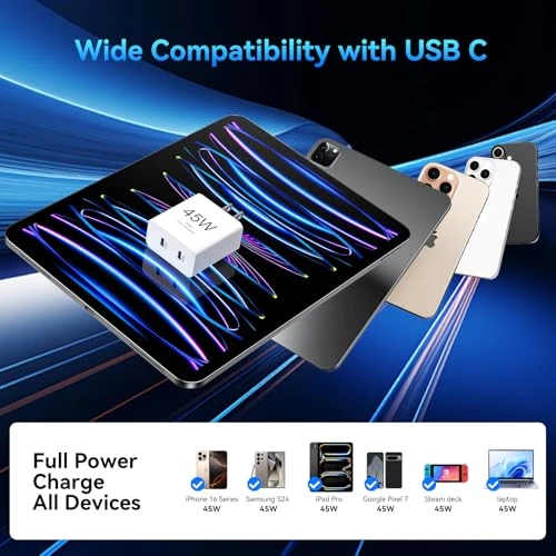 45W Dual USB C Fast Charger Block with 10FT Cable, Shenzhen Xihuida Electronics Co., Ltd.