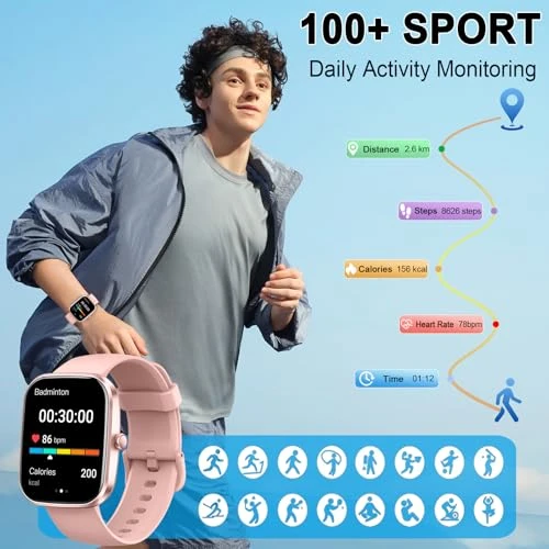 Smart Watch with Fitness Tracking and Bluetooth Calling — Smart Watch, Soudorv