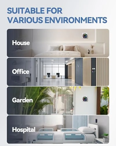 Plug-in Wireless Doorbell with RGB Lighting and 1300 Feet Range, TECKNET