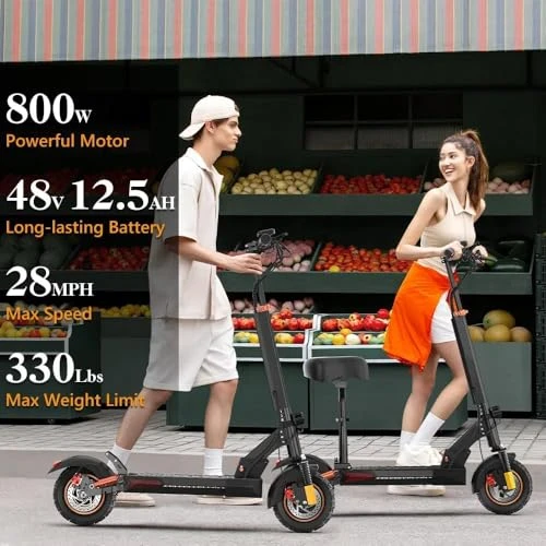 Electric Scooter with Seat and Off-Road Tires — Electric Scooter, IENYRID