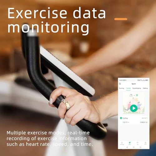 Enamel Flower Pattern Health Tracker Smart Ring — Smart Ring, UniJethro