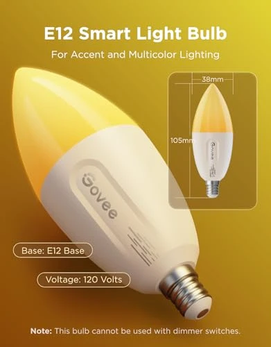 Smart Candelabra LED Bulb — Smart Light Bulb, Govee