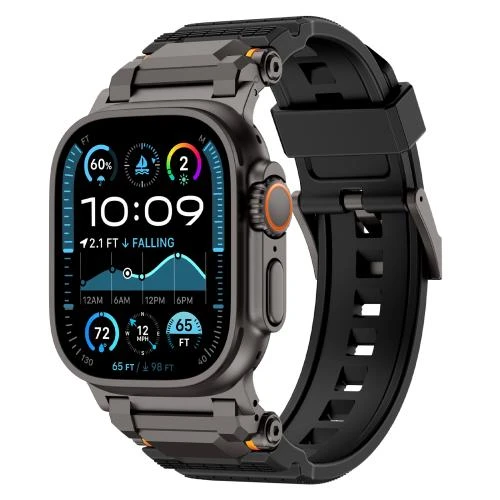 Stainless Steel Connector TPU Watch Band