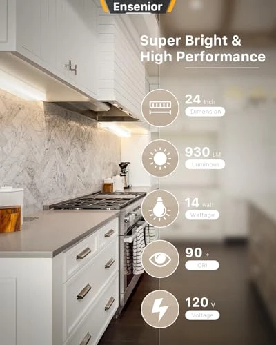 24 Inch LED Under Cabinet Lighting, Ensenior