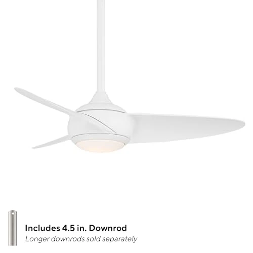 Outdoor Ceiling Fan with LED Lights and Remote, WAC Lighting