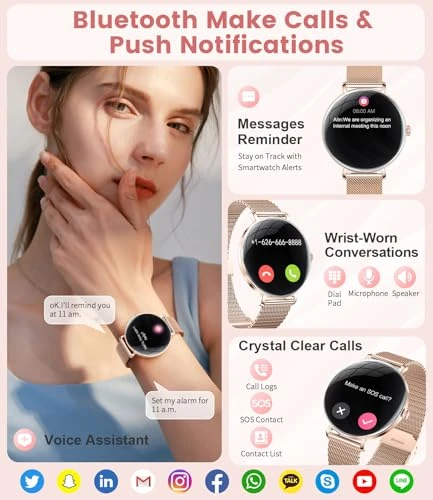 Elegant Smart Watch for Women — Smart Watch, SUNKTA