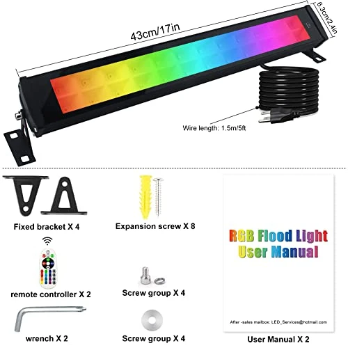 RGB Wall Washer Light — LED Strip Lights, Indmird