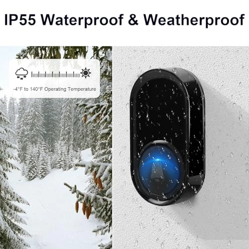 Waterproof Wireless Doorbell Kit — Video Doorbell, PHYSEN