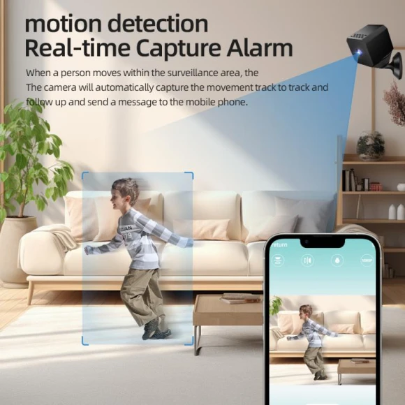 1080P WiFi Mini Camera with Infrared Night Vision