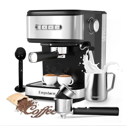 Espresso Machine with Milk Frother — Coffee Maker, Empstorm