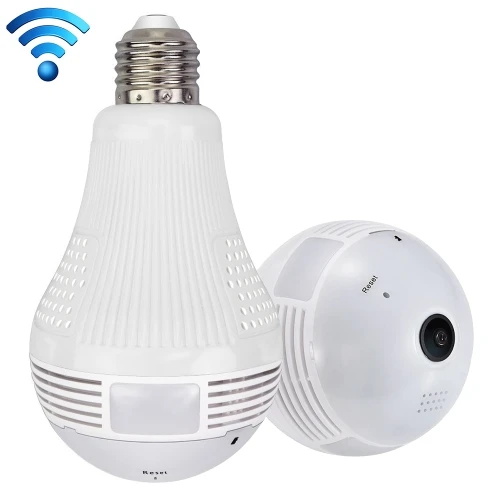 Home Smart WiFi Panoramic Light Bulb Camera