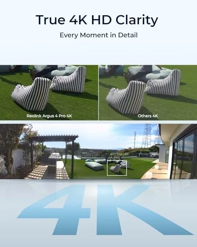 Argus 4 Pro Home Security Camera with Solar Panel, Reolink