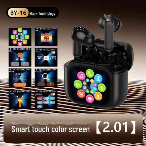 Bluetooth Headset with Full-Color Touch Screen — Wireless Earbuds, Best Electronics