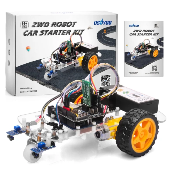 2 Wheel Drive Smart Robot Car Starter Kit, OSOYOO