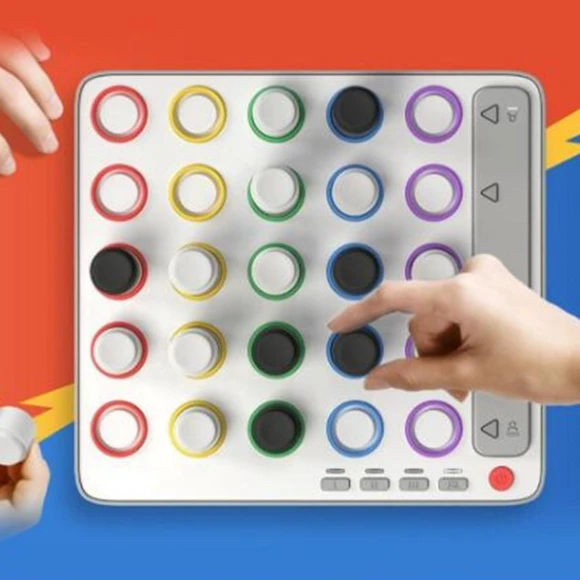 Smart AI Referee 4 in a Row Strategic Travel Board Game, TOKYO selection