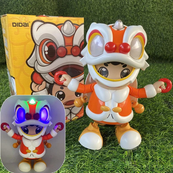 Electric Lion Dance Robot Doll, Love DIY