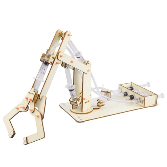 Hydraulic Robotic Arm Wooden Assembly Kit, Japan Zen Mall