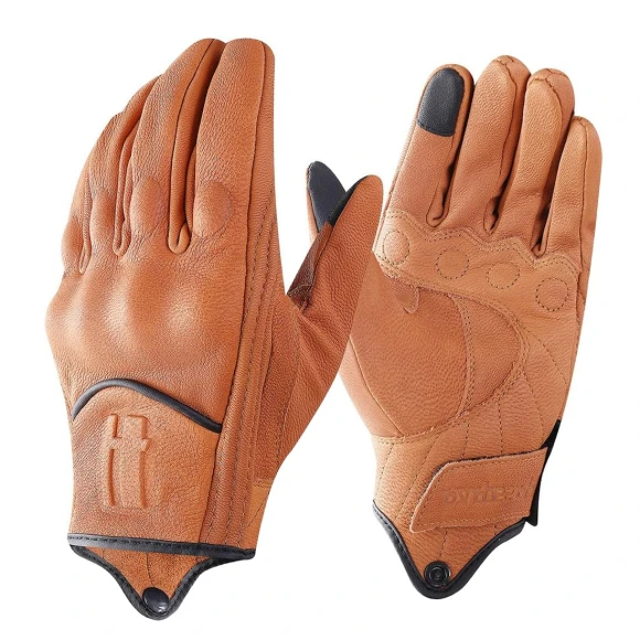 Leather Motorcycle Gloves with Touchscreen, nicoJAPAN