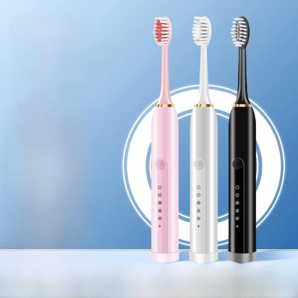 Smart Rechargeable Electric Toothbrush with Soft Whitening Bristles — Electric Toothbrush, Perfect choice for your home