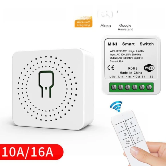 Smart WiFi Switch with Voice Control and Timer Function — Smart Switch, TopSky