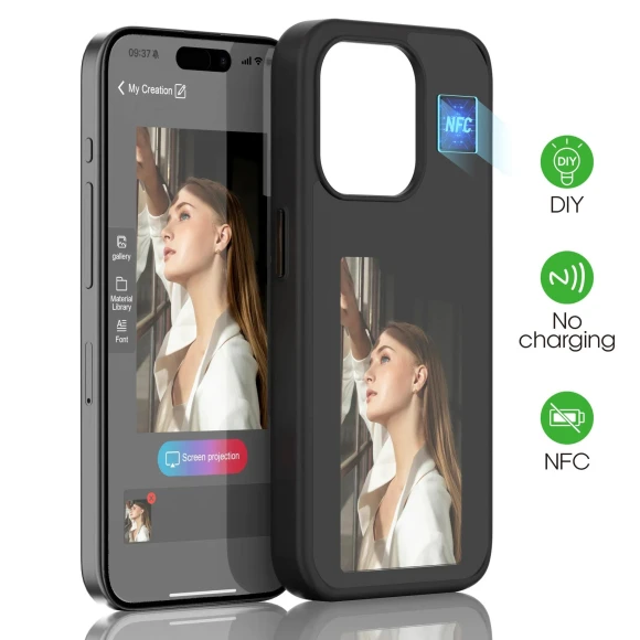 DIY Projection Screen Phone Case with NFC Function, ZJM Mall