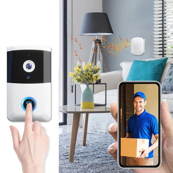 Smart Wireless Doorbell Camera — Video Doorbell, Baby cheetah