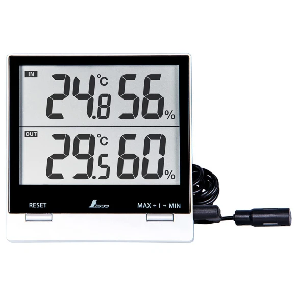 Digital Thermohygrometer with Waterproof External Sensor, SOLT Japan Market