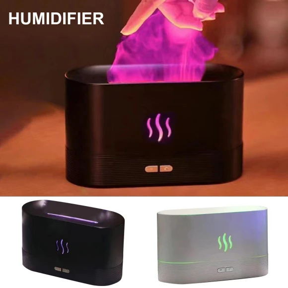 Humidifier with Colorful Flame — Essential Oil Diffuser, Excellent stuff