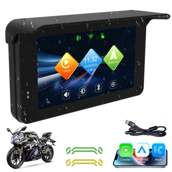 Motorcycle Navigation Display — Car Infotainment System, AniWorld