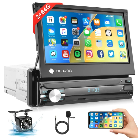 Android Car Audio GPS FM RDS with 7-inch Touch Screen — Car Infotainment System, AniWorld