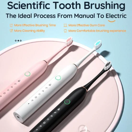 Electric Toothbrush with 4 Brush Heads — Electric Toothbrush, Aatshovb
