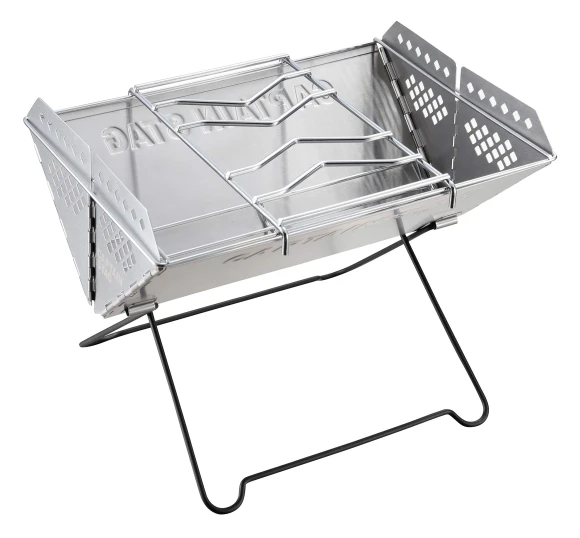 V-Shaped Smart Grill with Stand and Storage Bag, CAPTAIN STAG