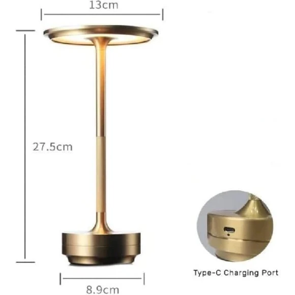 I-Shaped Metallic Table Lamp