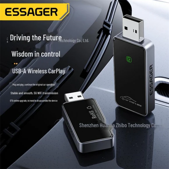 Wireless CarPlay Adapter for Apple, ESSAGER