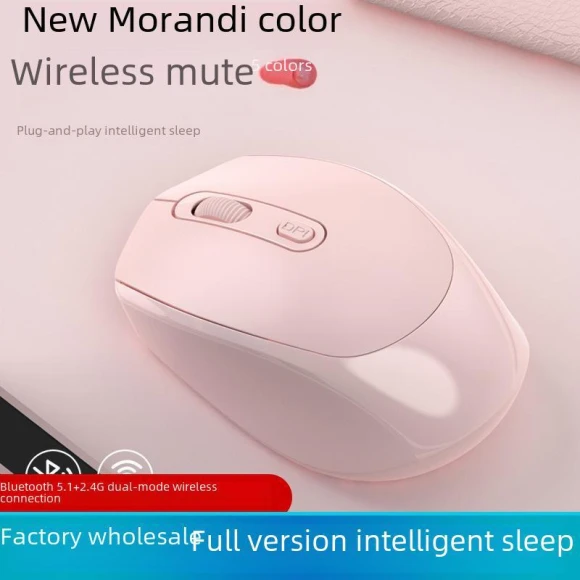 Wireless Dual-Mode Silent Office Mouse, Computer boost