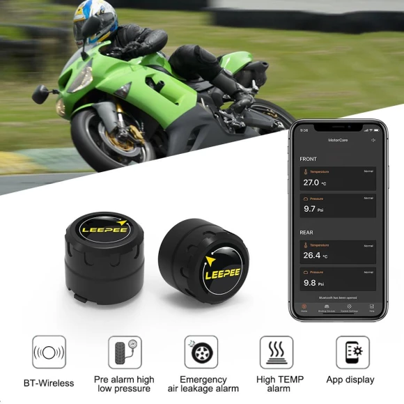 Bluetooth Tire Pressure Monitor System — TPMS, JOHO - CarGear
